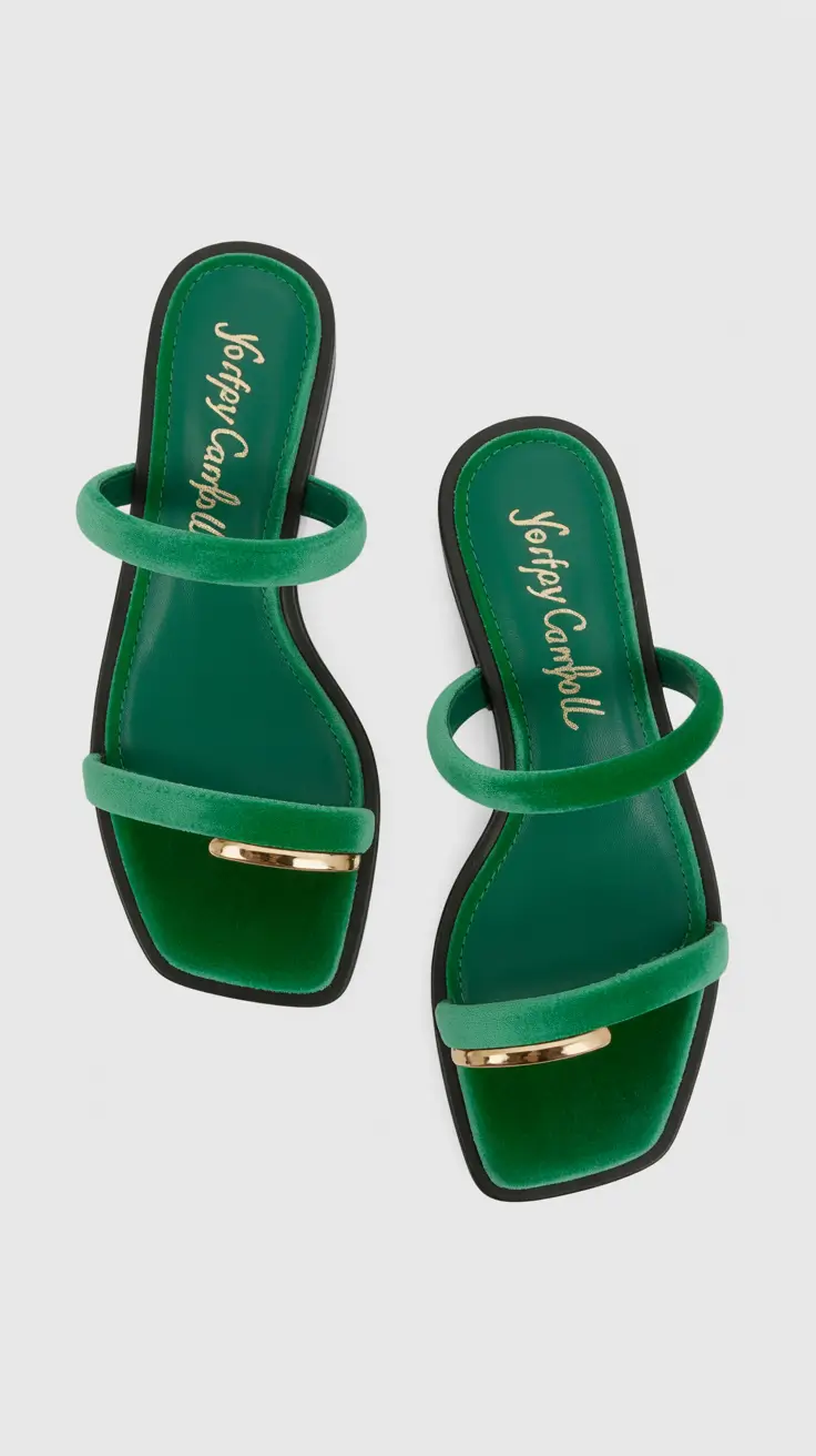 summer footwear aesthetic Minimal Green Slides That Redefine Statement Simplicity