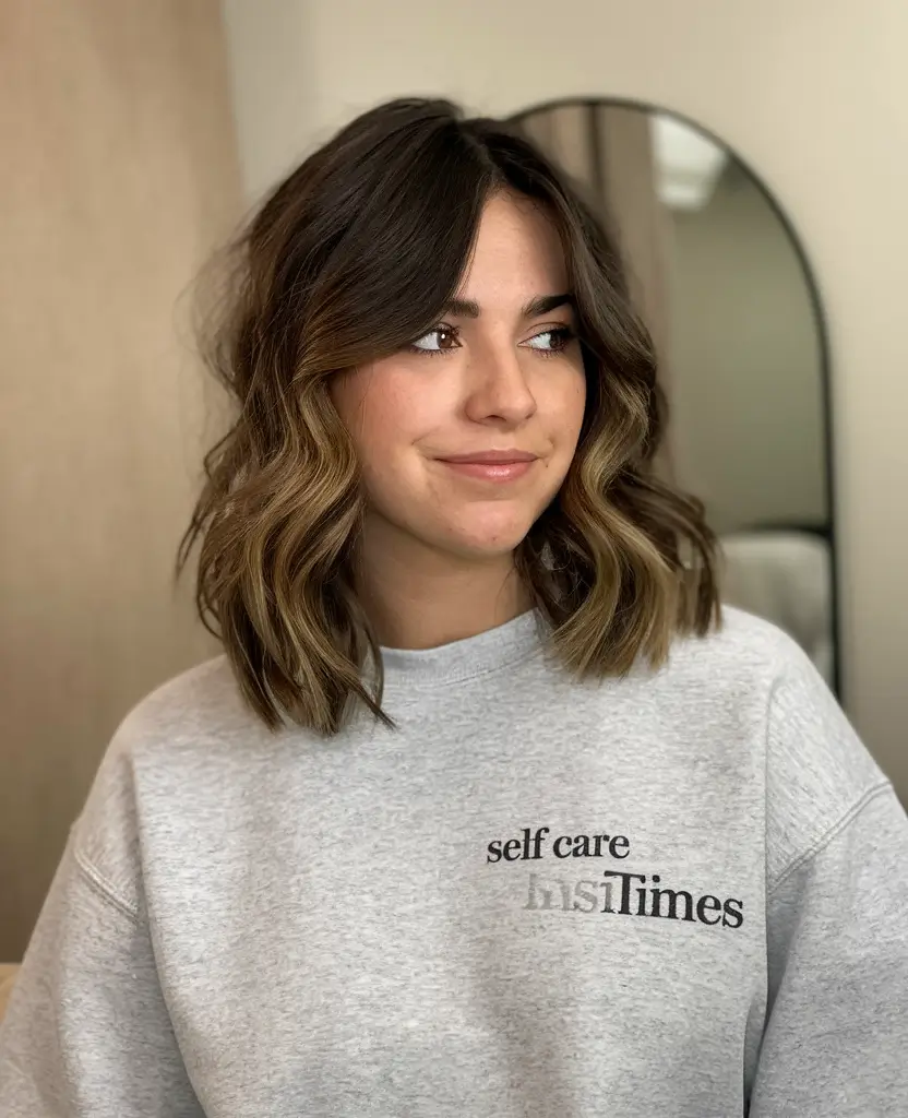 Best Fall Hair Color Trends for 2025 Subtle Brunette Balayage Bob