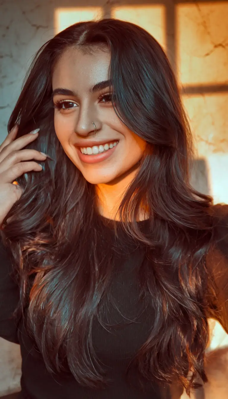 Best Fall Hair Color Trends for 2025 Glossy Dark Chocolate Lengths
