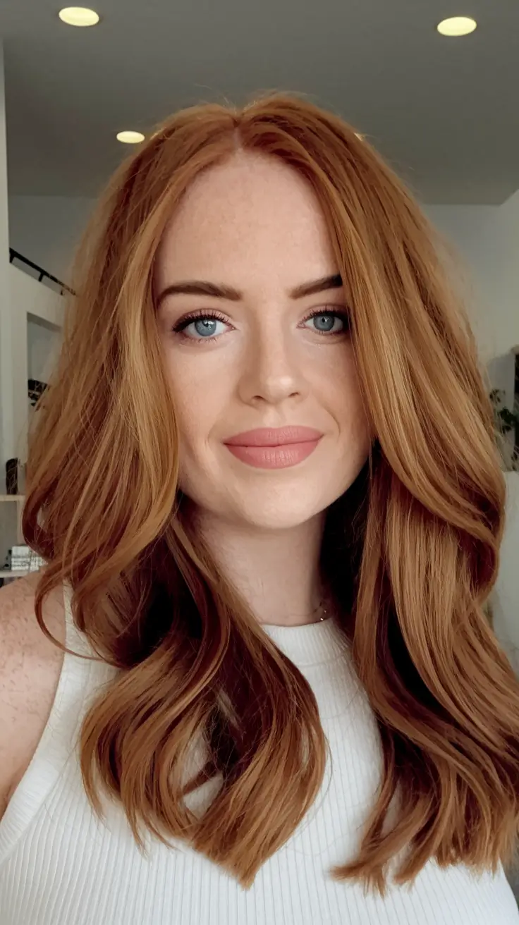 Best Fall Hair Color Trends for 2025 Soft Copper Radiance