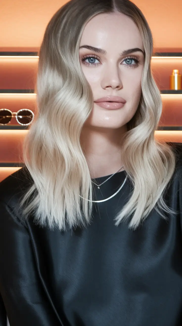 Golden Fall Hair Color for Blondes in 2025 Platinum-Golden Waves