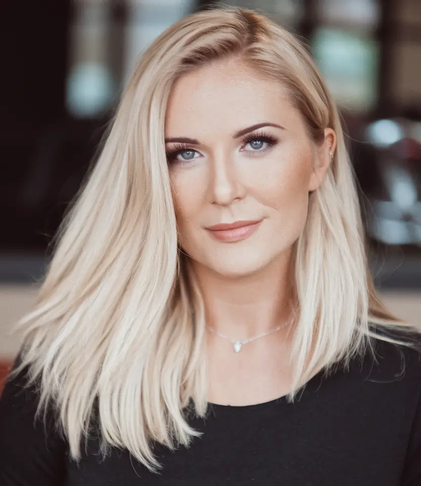 Golden Fall Hair Color for Blondes in 2025 Golden Straight Medium Blonde