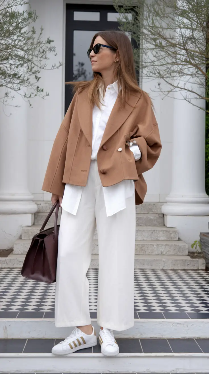 new fall fashion clothes ideas 2025 Modern Neutrals with a Touch of Camel