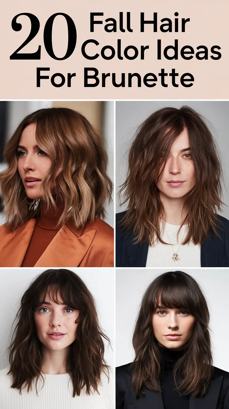 Fall Hair Color Ideas for Brunette 2025: Balayage, Highlights & Dimension for Every Style