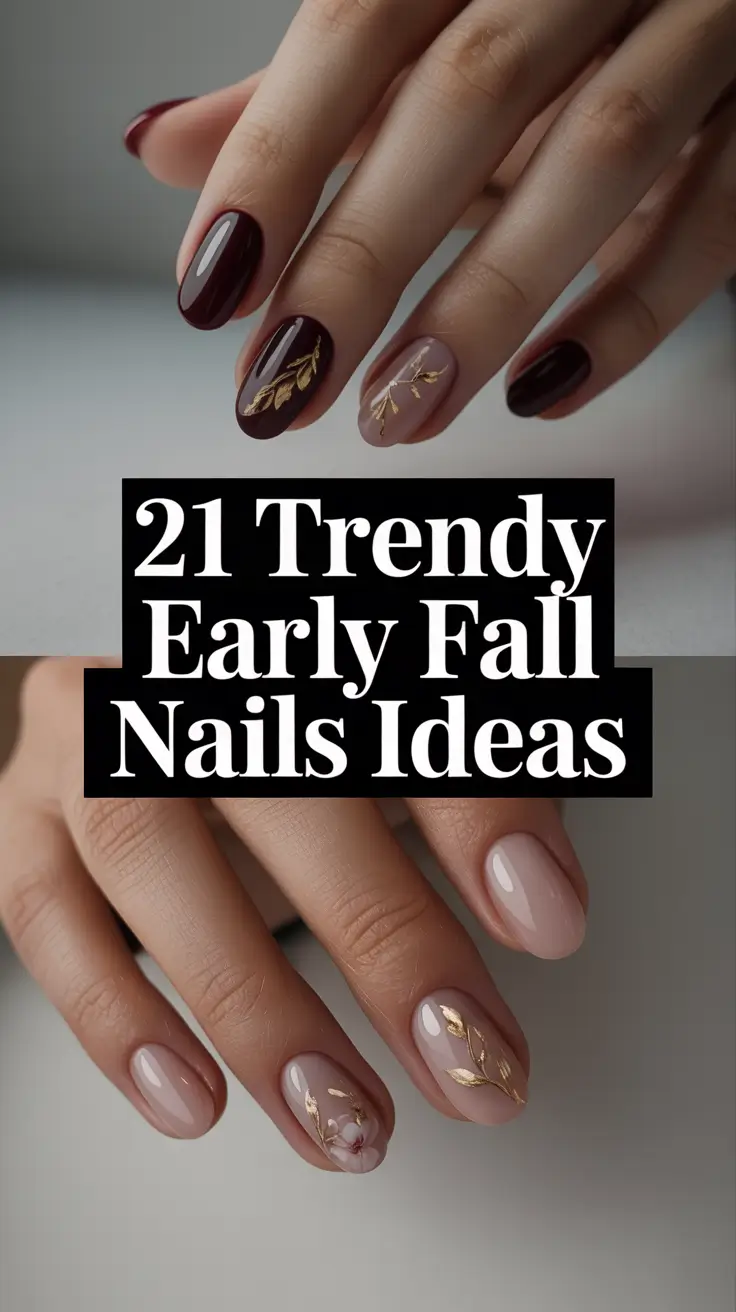 Trendy Early Fall Nails Ideas 2025: Cute Colors, Shapes & Inspo