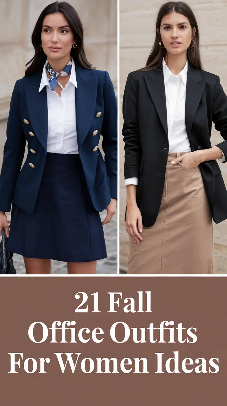 Fall Office Outfits for Women Ideas 2025 – Business Casual to Chic Looks