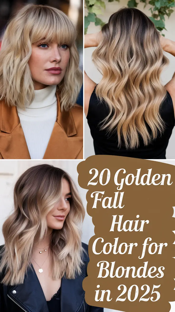 Golden Fall Hair Color for Blondes in 2025 – Trendy Balayage & Caramel Ideas