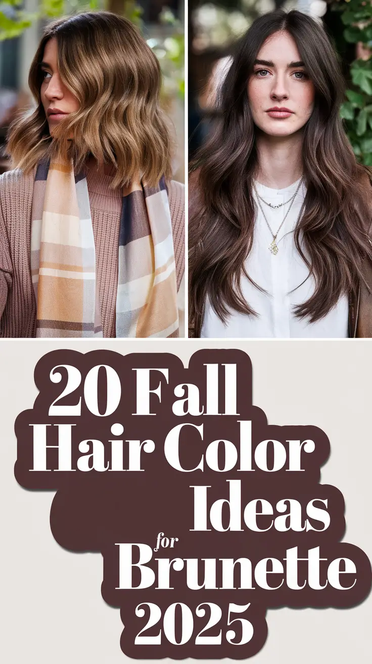 Fall Hair Color Ideas for Brunette 2025: Balayage, Highlights & Dimension for Every Style