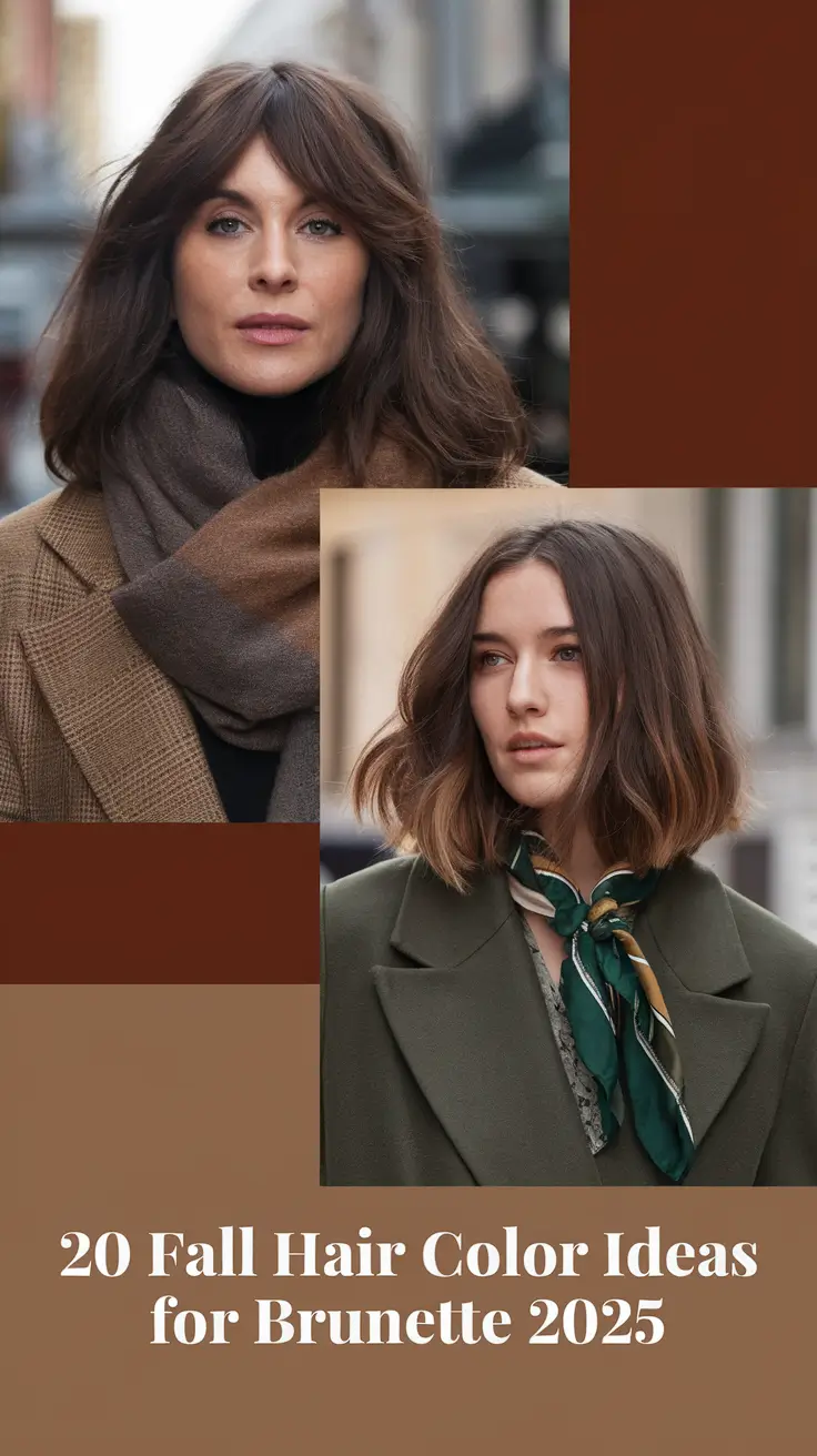 Fall Hair Color Ideas for Brunette 2025: Balayage, Highlights & Dimension for Every Style