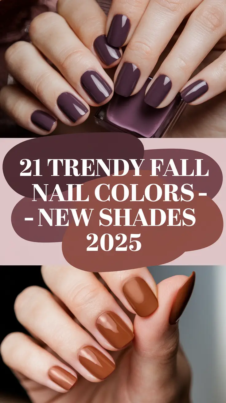 Trendy Fall Nail Colors – New Shades 2025: Bold & Chic Autumn Gel Designs