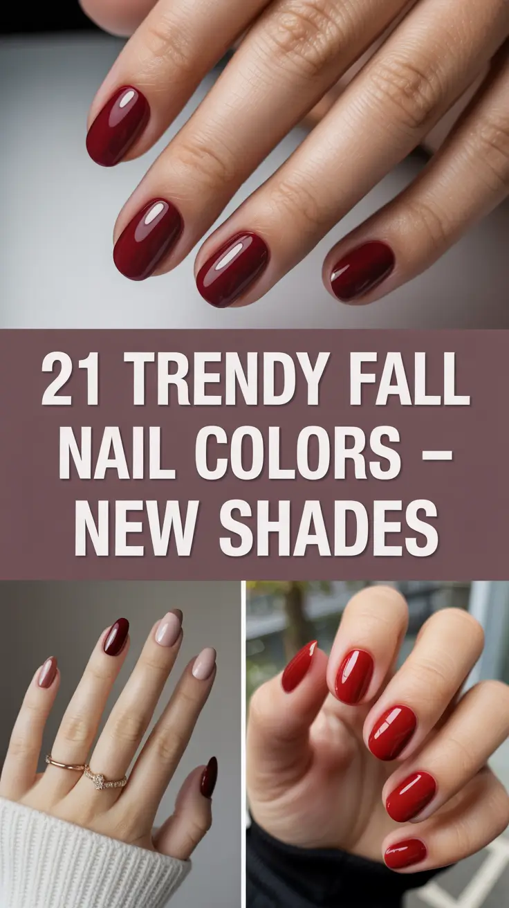 Trendy Fall Nail Colors – New Shades 2025: Bold & Chic Autumn Gel Designs