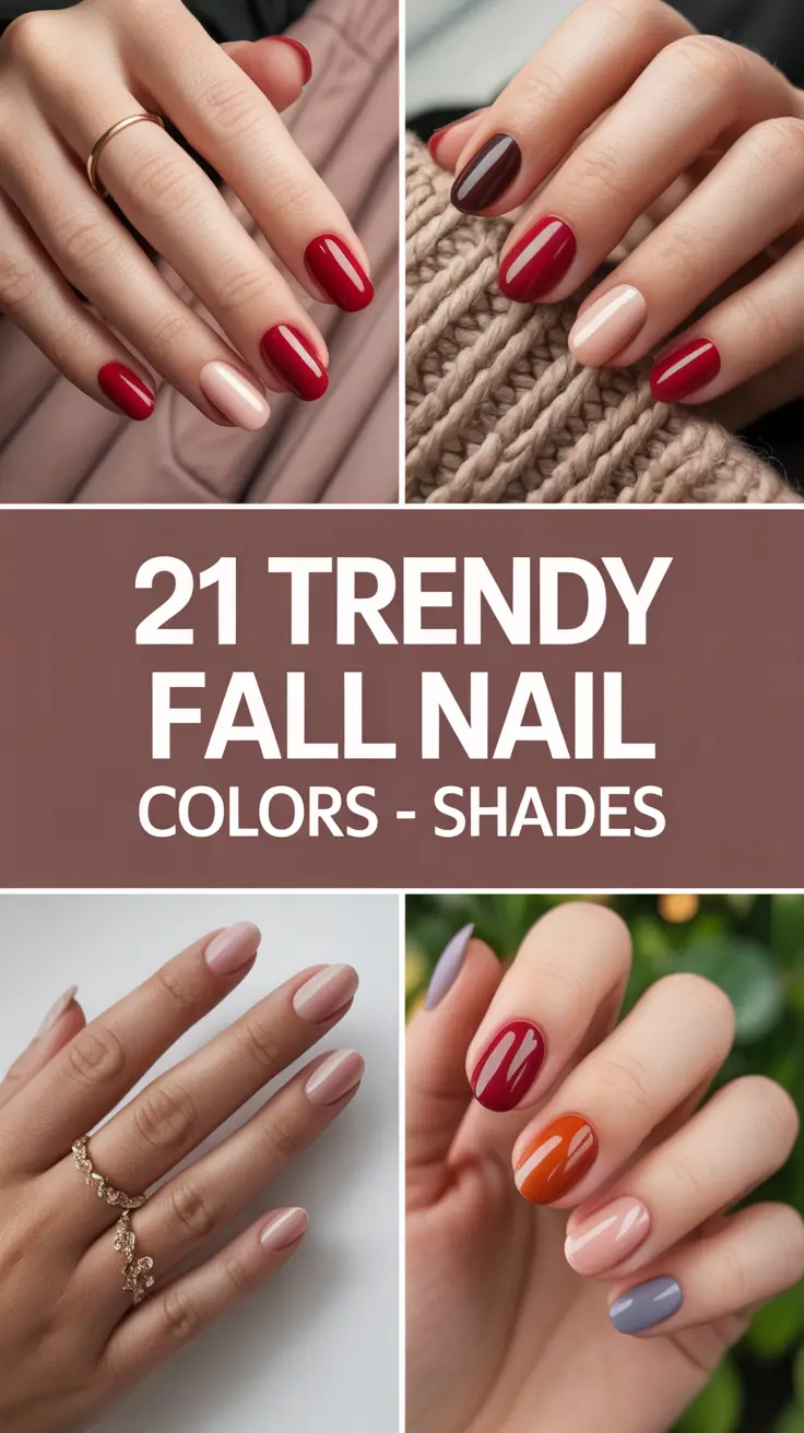 Trendy Fall Nail Colors – New Shades 2025: Bold & Chic Autumn Gel Designs