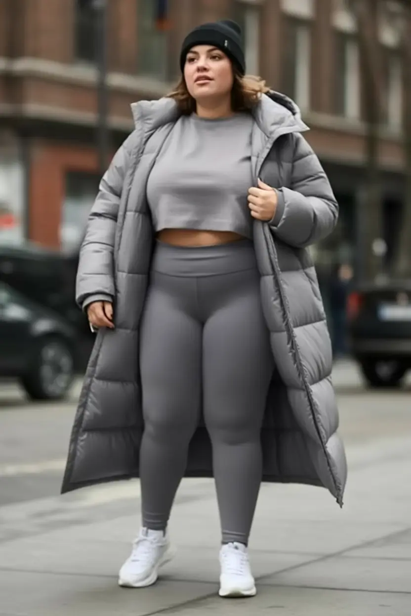Capsule Wardrobe Guide Winter 2025-2026 Plus Size Sporty Monochrome Street Style