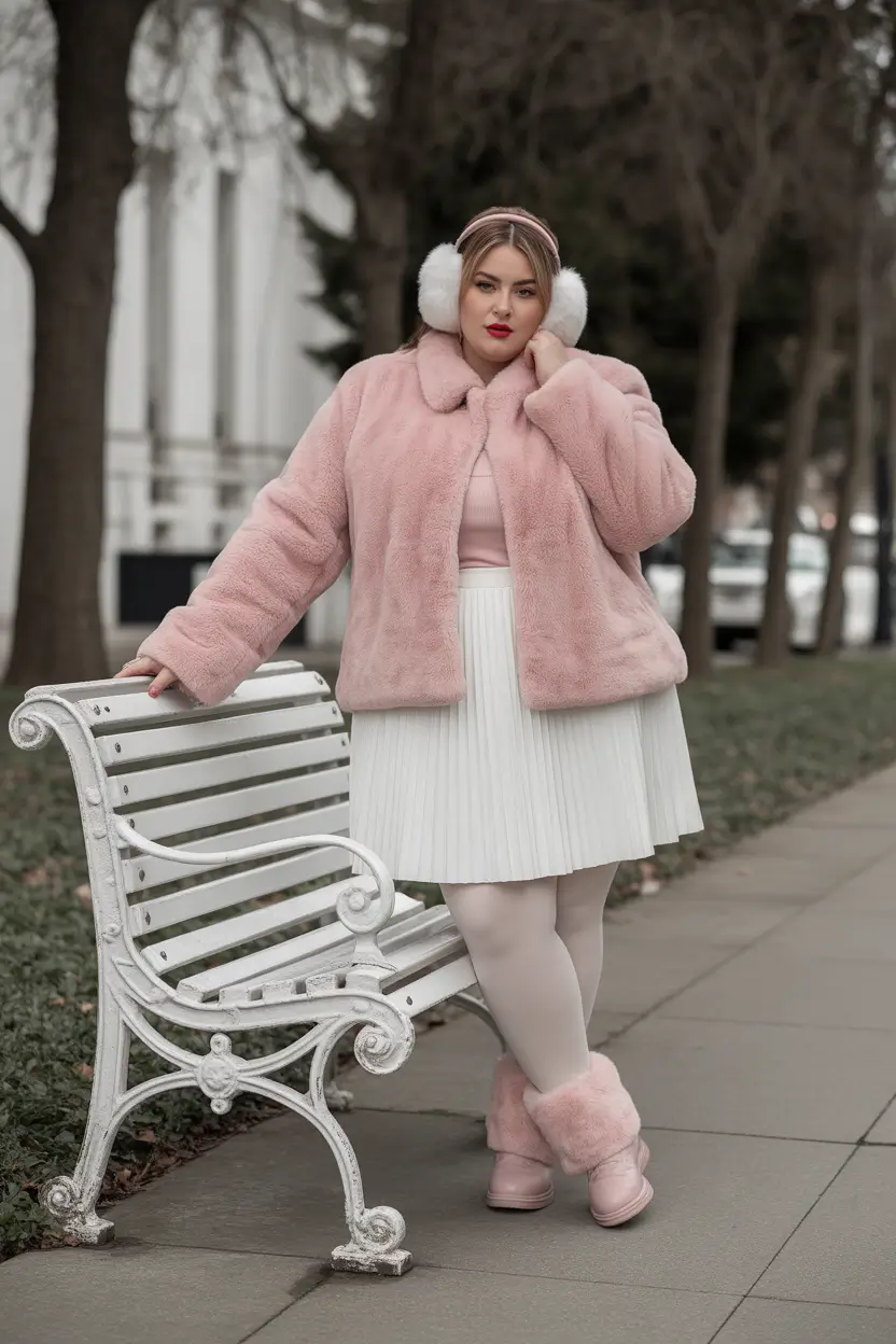 Capsule Wardrobe Guide Winter 2025-2026 Plus Size Soft Romance in Pastel Layers