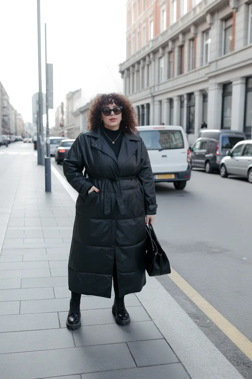 Capsule Wardrobe Guide Winter 2025-2026 Plus Size Monochrome Power in Black