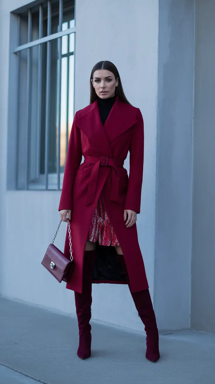 cozy-outfits-to-wear-in-november-2025-Crimson-Coat-Statement