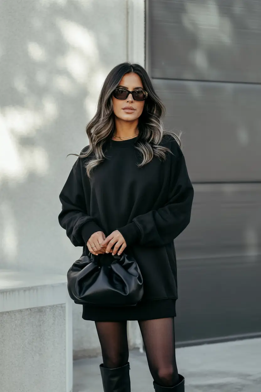 Early Winter Fashion Outfits 2025 Minimalist Street-Ready Black
