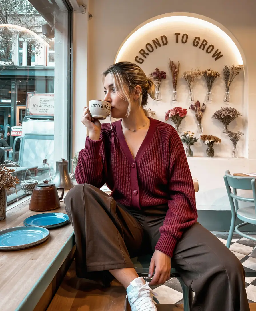 Early Winter Fashion Outfits 2025 Café-Ready Warmth