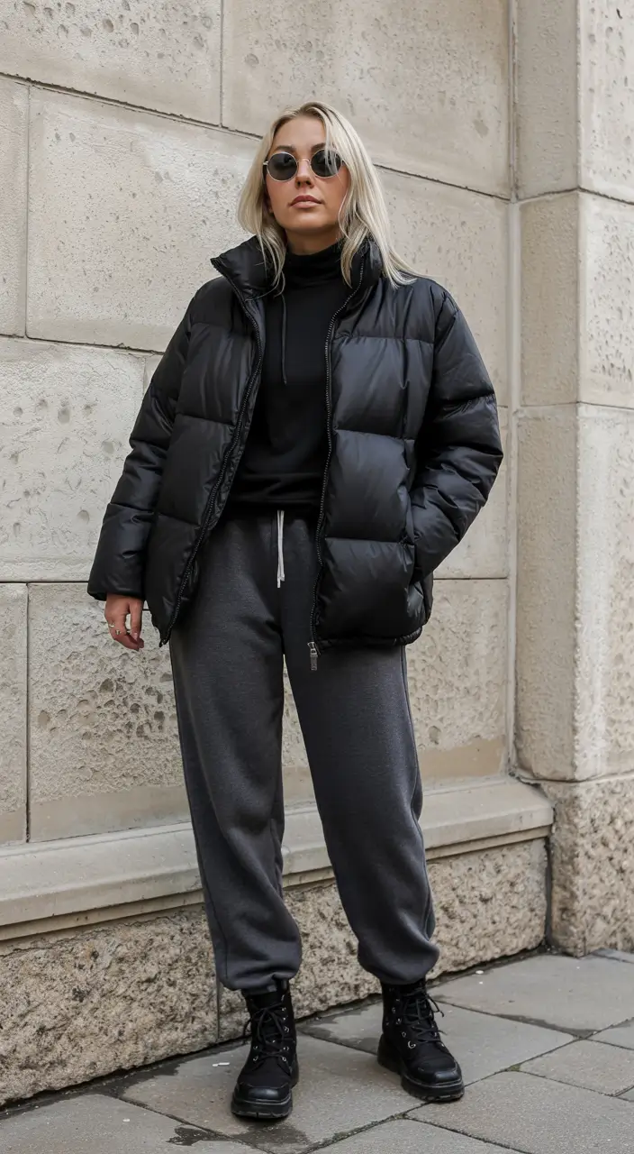 Early Winter Fashion Outfits 2025 Sporty Monochrome Layers
