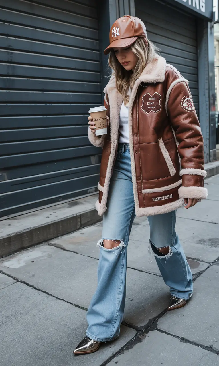Early Winter Fashion Outfits 2025 Vintage Aviator Mood