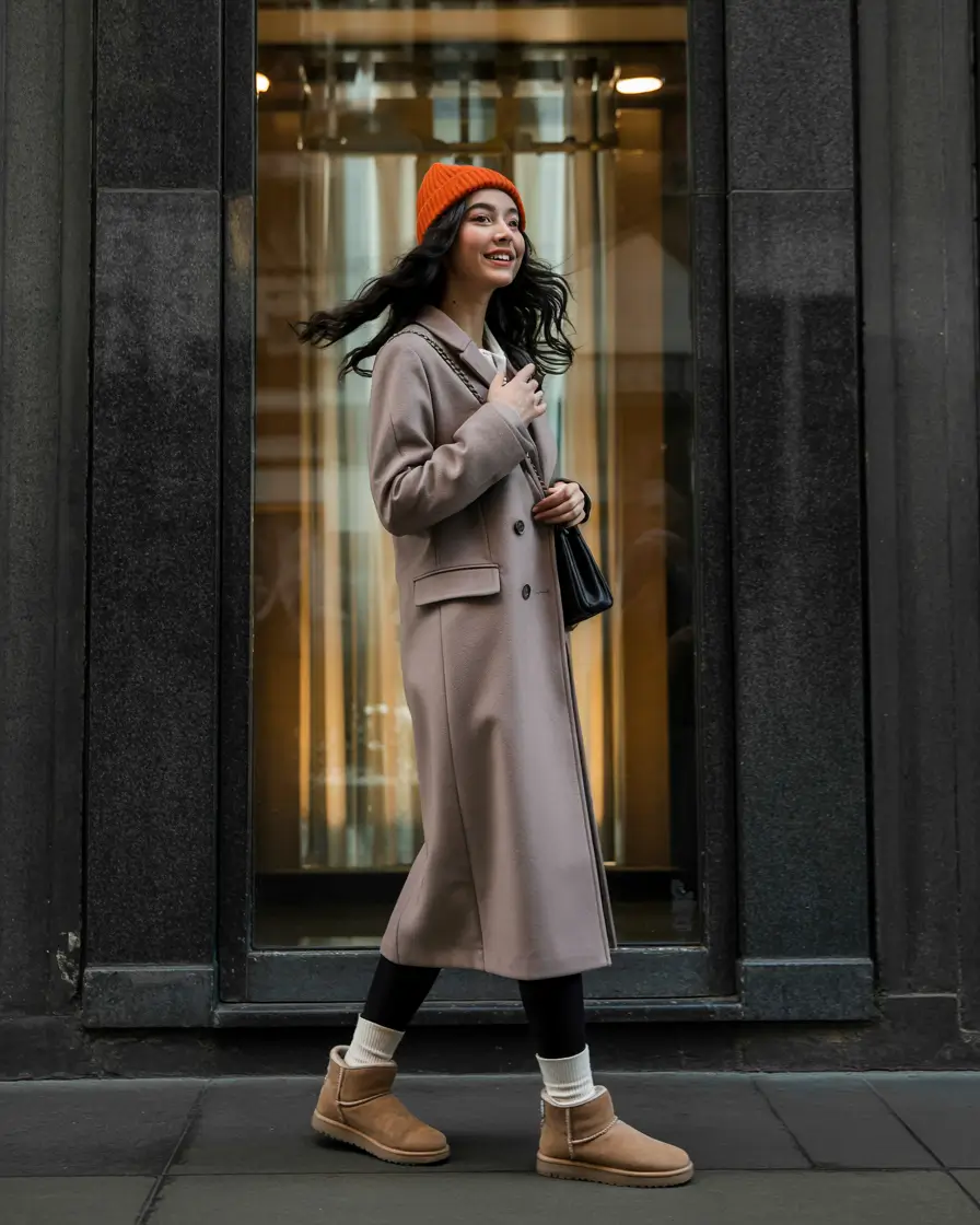 Early Winter Fashion Outfits 2025 Cozy Neutrals with a Pop