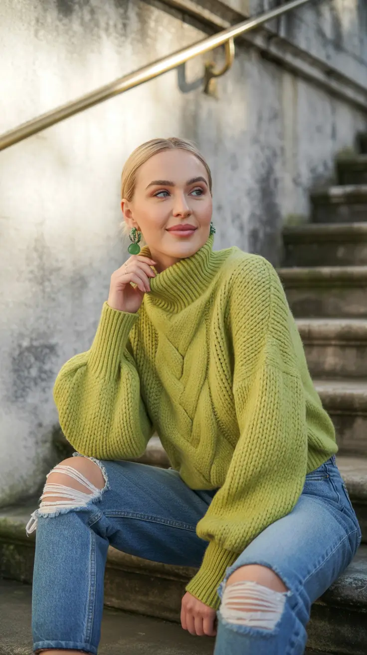 Everyday Cozy Outfits for Winter 2025 / 2026 Bright Knit Energy