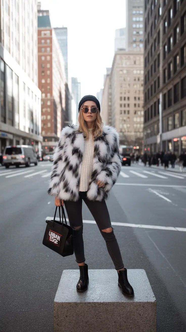 Everyday Cozy Outfits for Winter 2025 / 2026 Urban Cool in Monochrome Fur