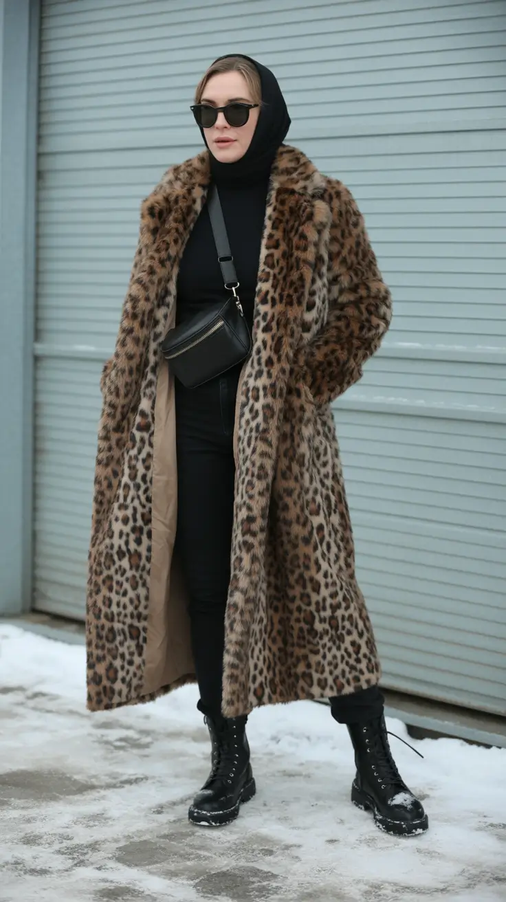 Everyday Cozy Outfits for Winter 2025 / 2026 Leopard Luxe
