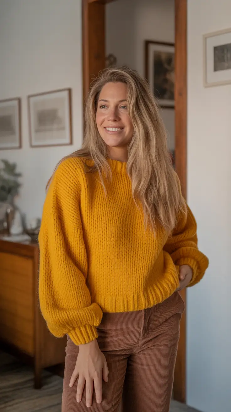 Everyday Cozy Outfits for Winter 2025 / 2026 Golden Hour Knit