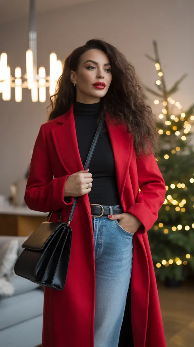 Everyday Cozy Outfits for Winter 2025 / 2026 The Timeless Red Coat