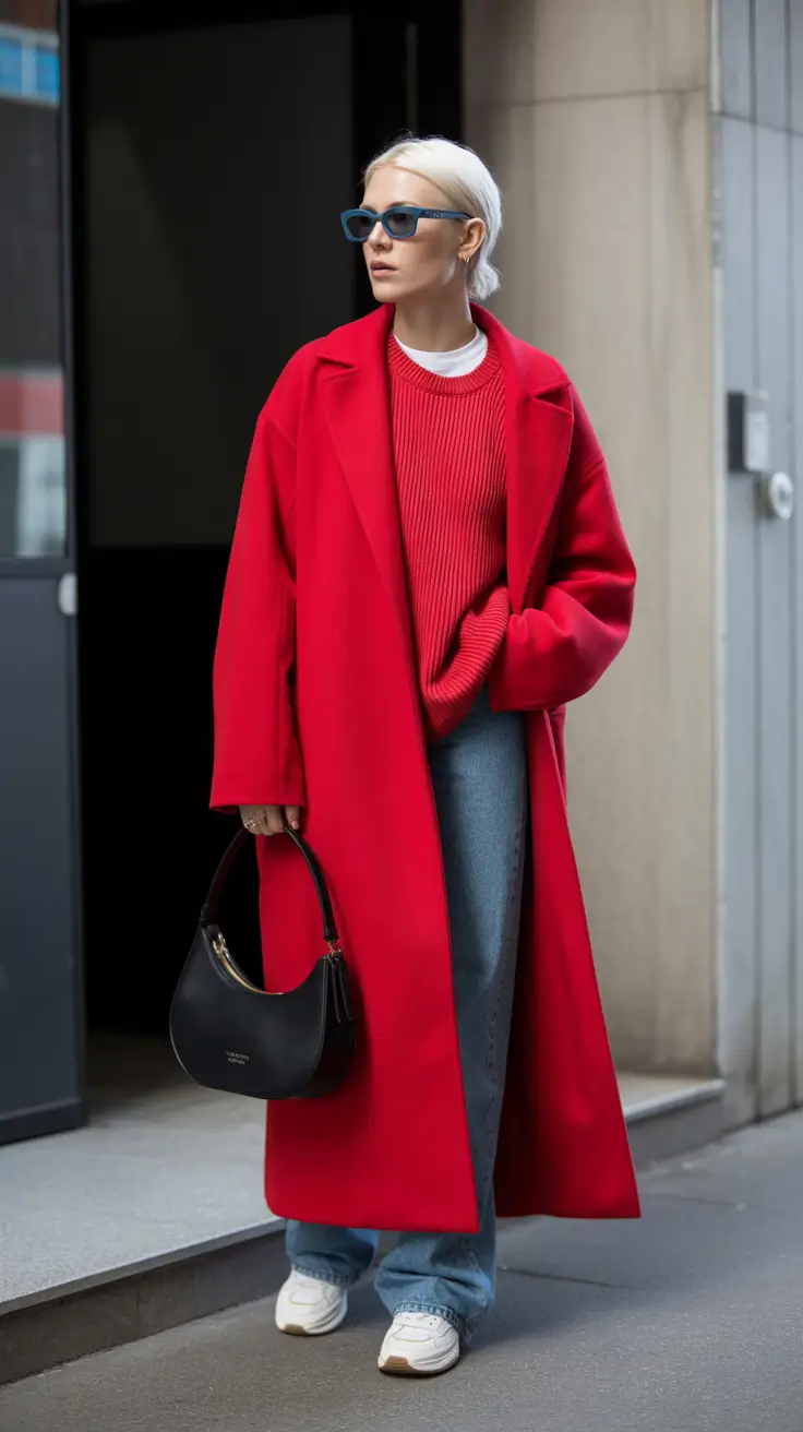 Everyday Cozy Outfits for Winter 2025 / 2026 Sporty Red Mood