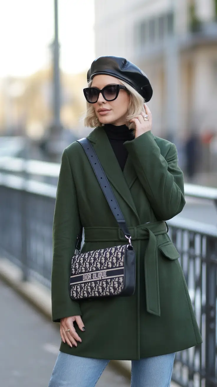 Everyday Cozy Outfits for Winter 2025 / 2026 Parisian Green