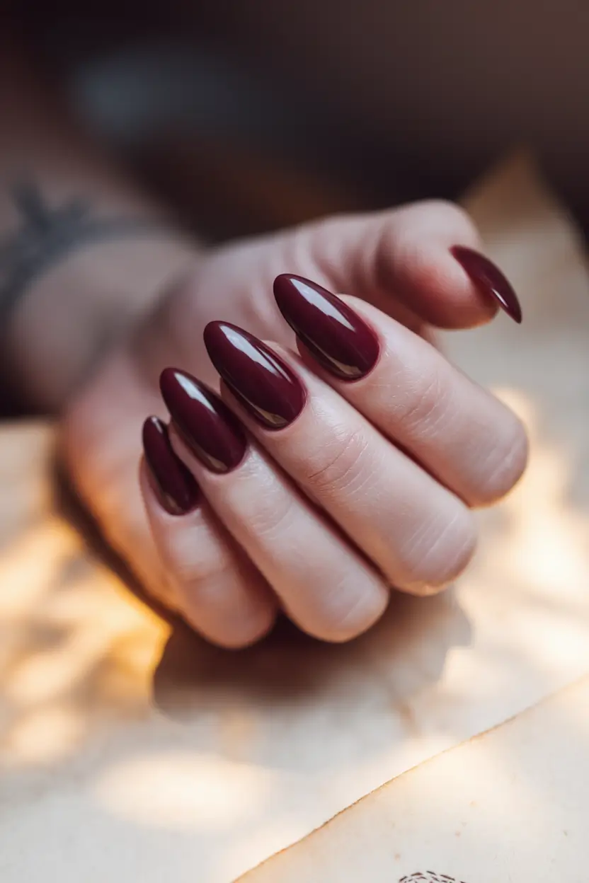 Fall Nail design for November 2025 Classic Wine Revival