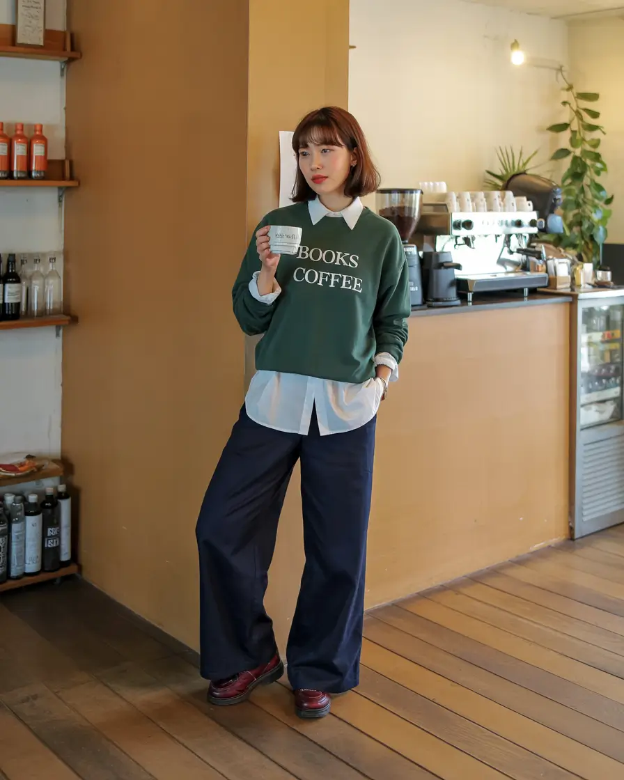 Fall to Winter 2025 Outfit Ideas Books & Coffee Vibes