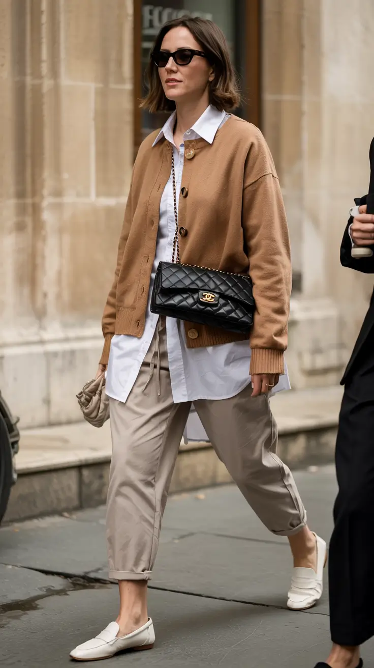 Fall to Winter 2025 Outfit Ideas Relaxed Camel Layers