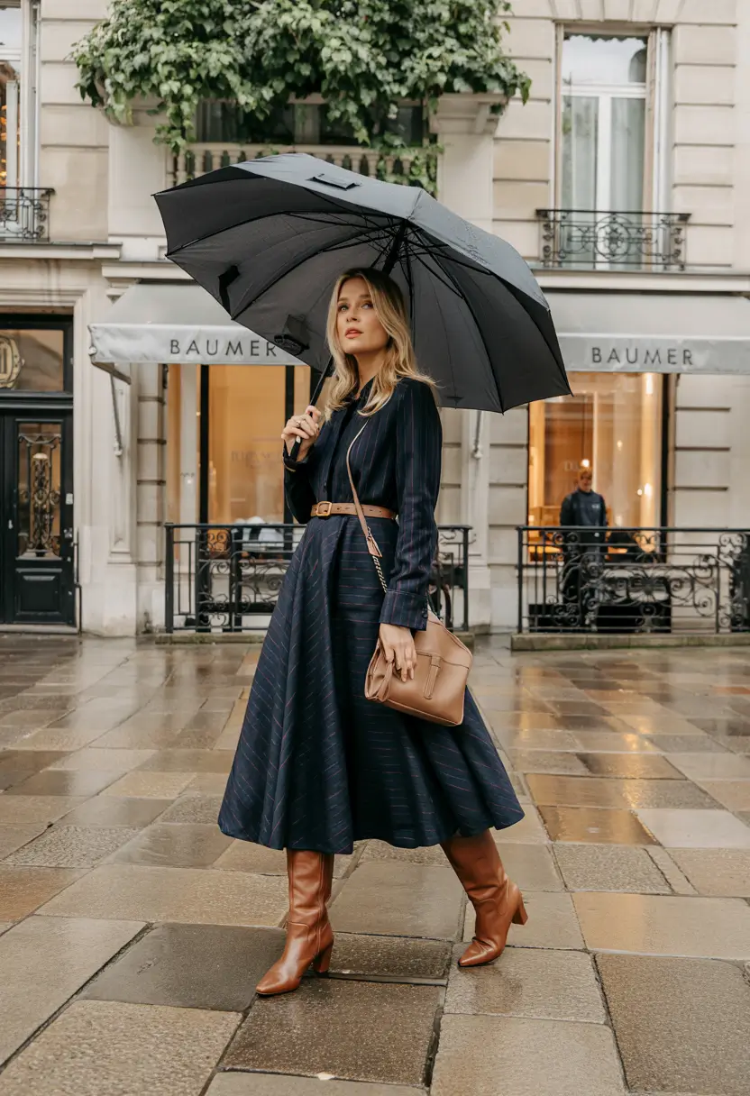 Fall to Winter 2025 Outfit Ideas Rainy Day Chic