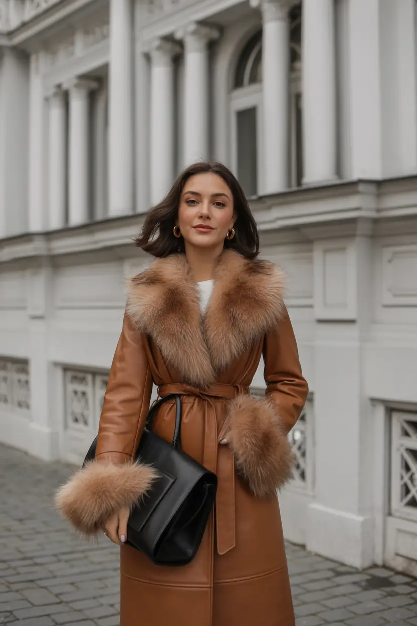 Fashion Inspo for Winter 2025 - 2026 Retro Glamour with Fur Trim