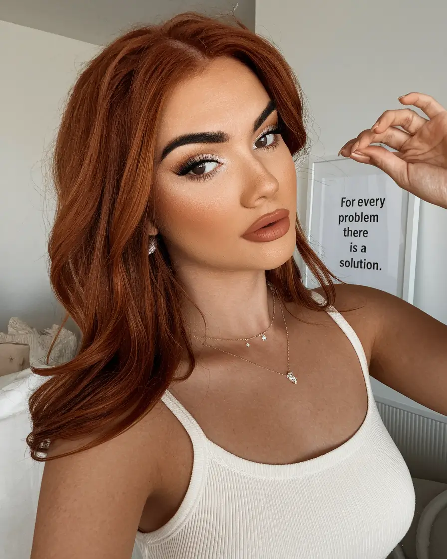 Haircuts to Try in October 2025 Smoky Red Elegance
