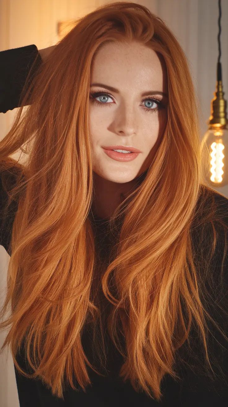 Haircuts to Try in October 2025 Golden Copper Shine