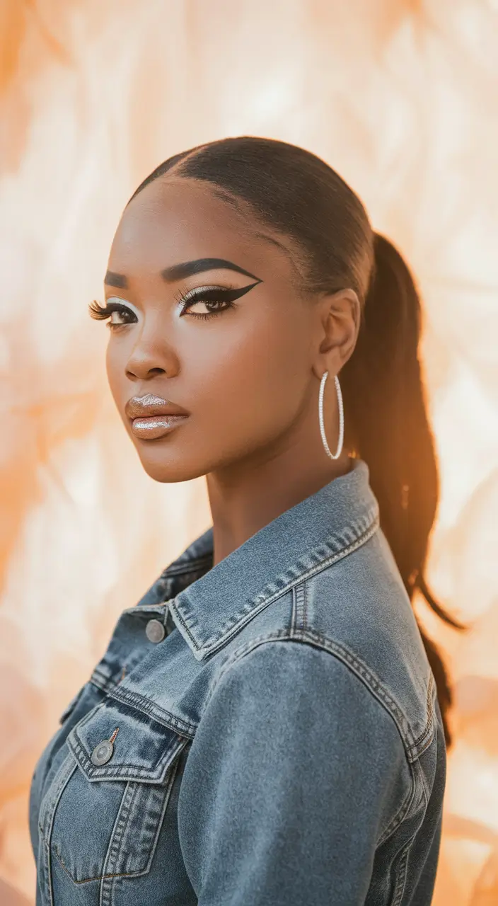 Hairstyles for Black Women Winter 2025-2026 Sleek Low Ponytail