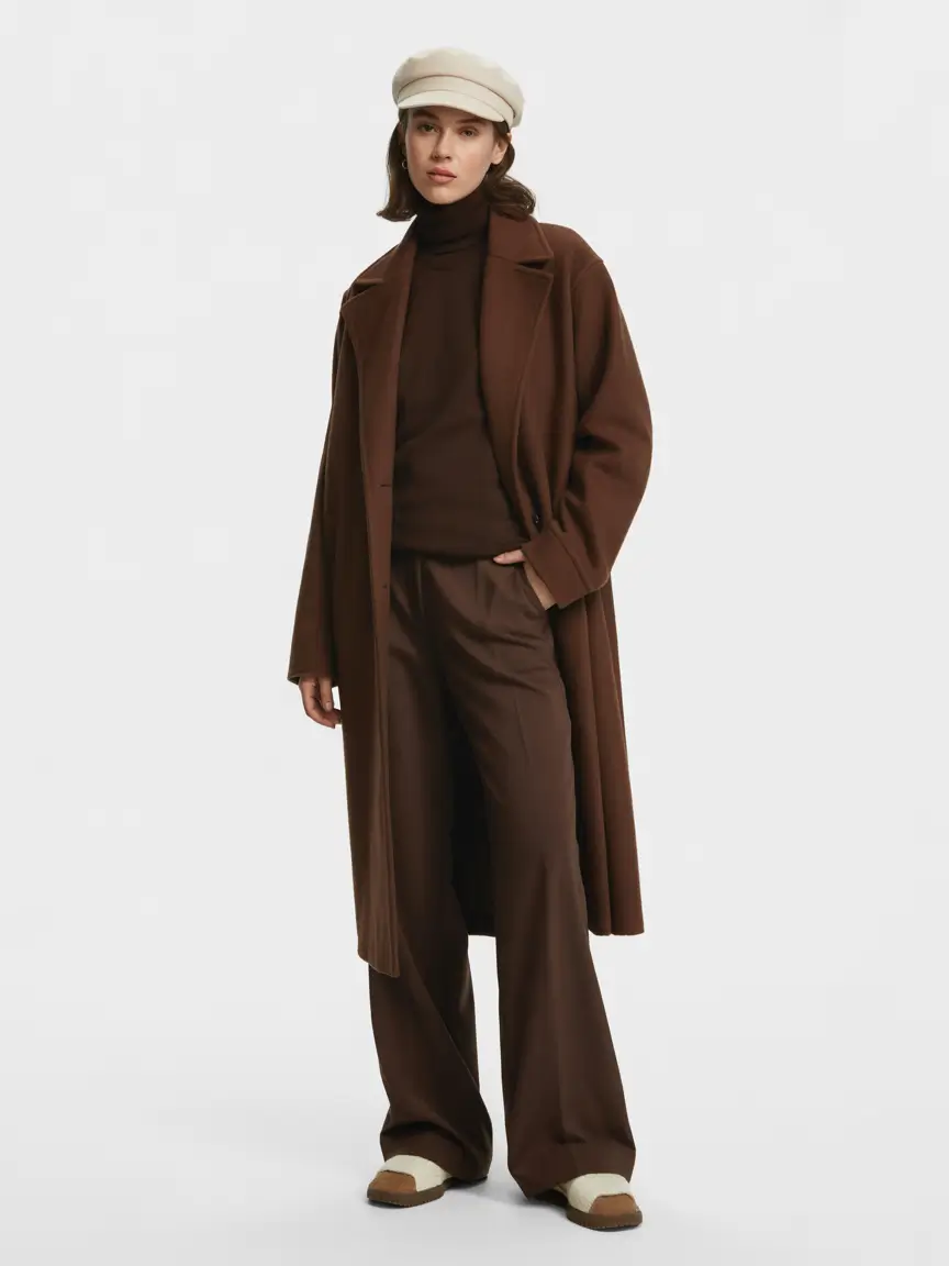 NYC Winter Outfits 2025 / 2026 Street Style Guide Monochrome Brown Layers