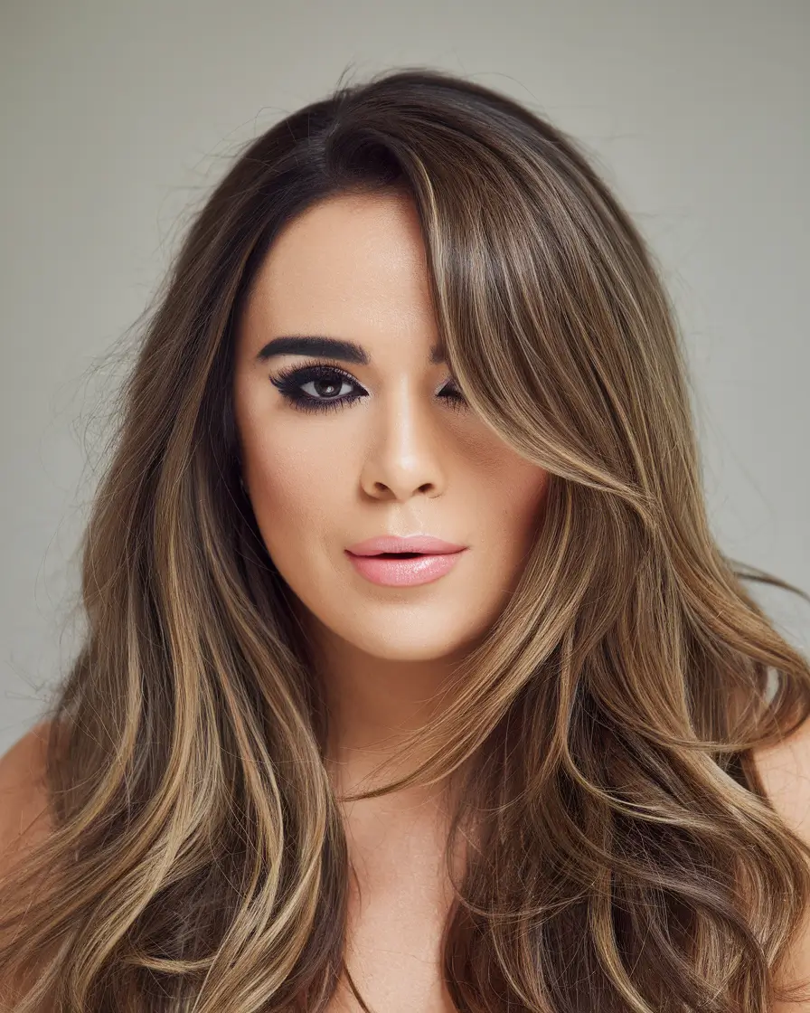 October 2025 Fall Hair Color Trends Soft Brunette Layers with Golden Touches