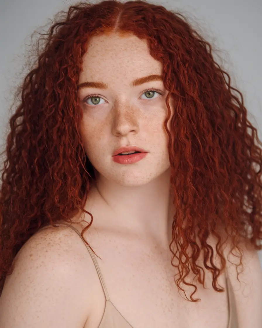 October 2025 Fall Hair Color Trends Fiery Red Curls