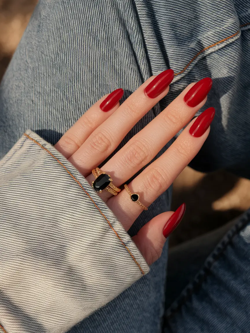 October 2025 Nail Colors Ideas Classic Red Allure