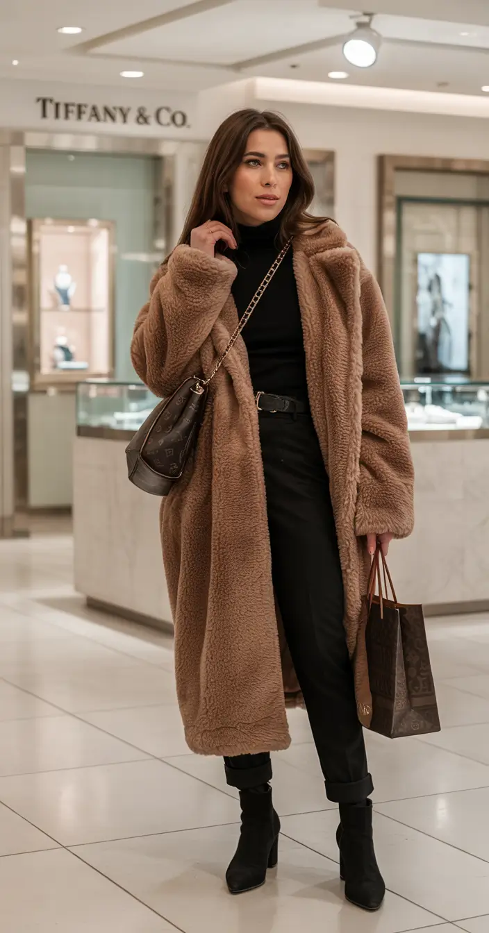 Outfit Inspiration for Winter 2025 / 2026 Teddy Coat Luxe Comfort