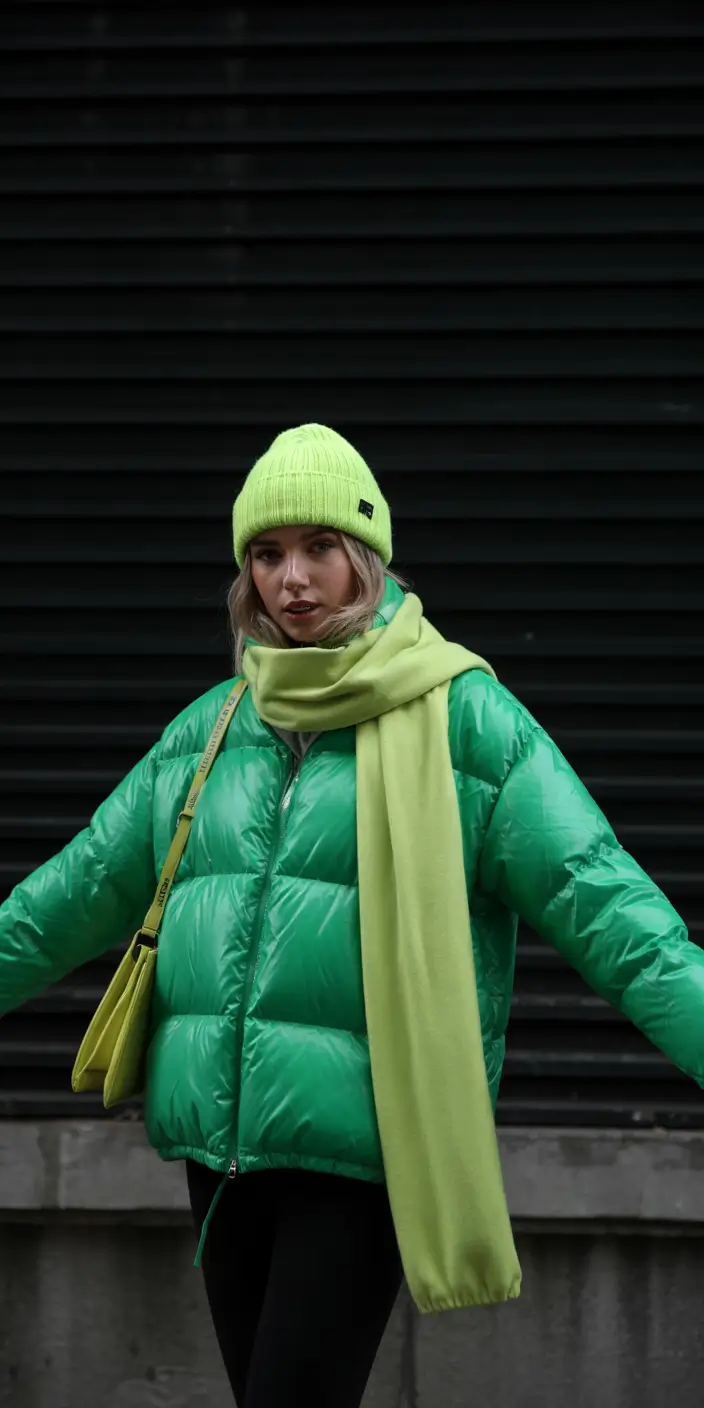 Outfit Inspiration for Winter 2025 / 2026 Neon Green Confidence