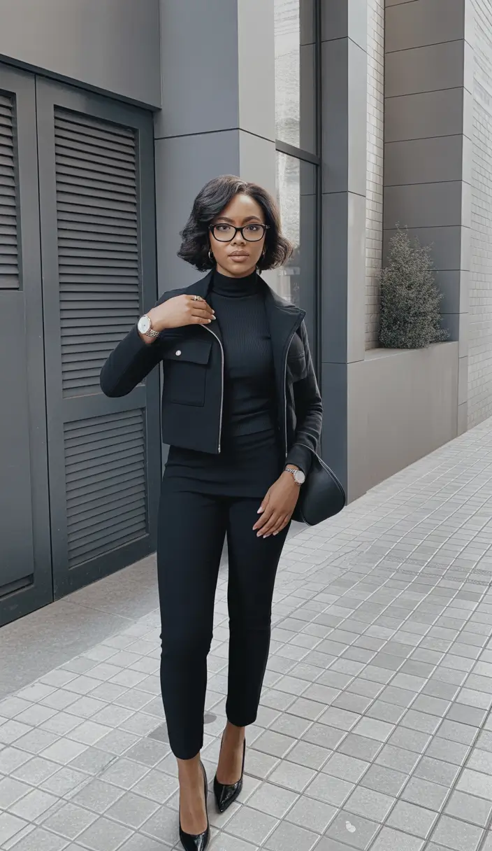 Outfits for Black Girl Winter ideas 2025 2026 Smart Minimalism for the Office