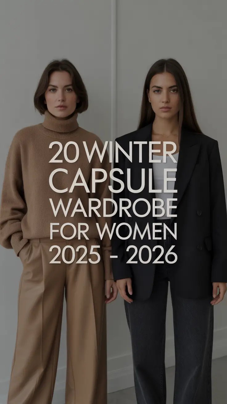 Winter Capsule Wardrobe for Women 2025 – 2026: Chic Outfits for Travel and Work Office Wear