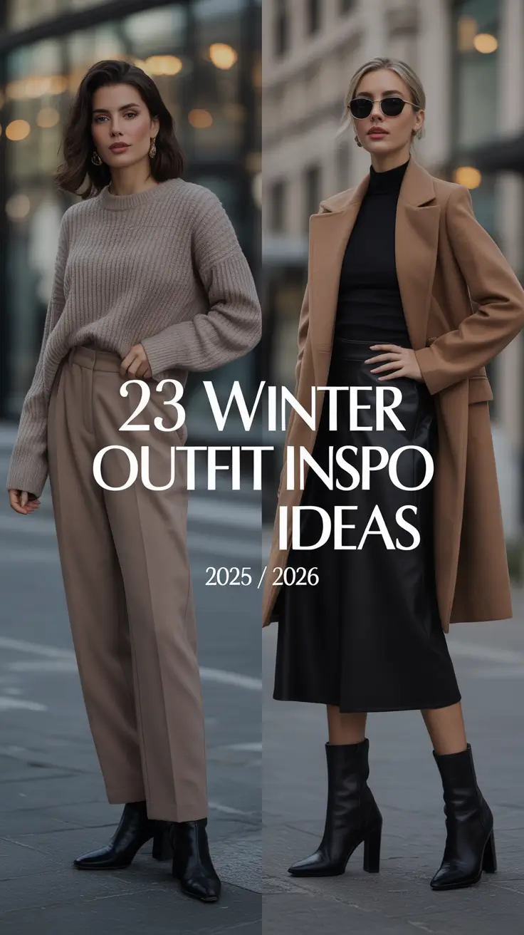 Winter Outfit Inspo Ideas 2025 / 2026: Street Style & Casual Chic Looks