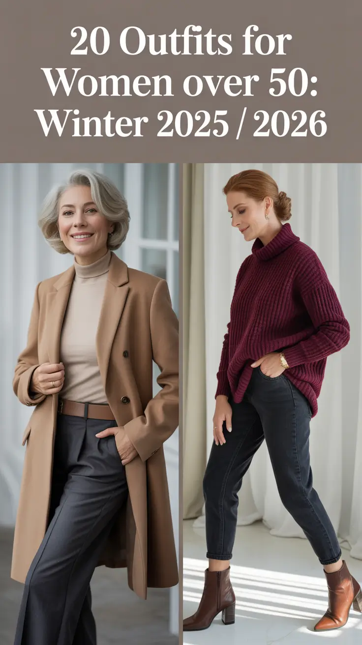 Outfits for Women Over 50: Winter 2025 / 2026 – Classy & Stylish Looks